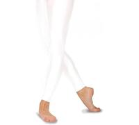 Womens Shiny Leggings - Stretch Yoga Pants for Gym, Workout, Running & Casual Wear - Elastic Waist Athletic Activewear Tights Sizes S-2XL (UK, Alpha, L, XL, Regular, Regular, White L/XL)