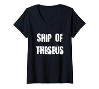 Womens Ship of Theseus V-Neck T-Shirt