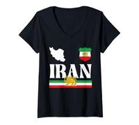 Women's Shir o Khorshid Iran, Lion and Sun, Persia V-Neck T-Shirt