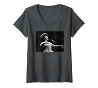 Womens Shirley Bassey Royal Variety Show 1976 V-Neck T-Shirt