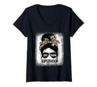Womens Shit Show Supervisor Women's Shit Show Supervisor V-Neck T-Shirt