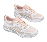 Womens Shoe Women's Casual Shoes Comfortable Breathable Soft Sole Design Everyday Wear Style Perfect Casual Pants and Dresses Ideal All Seasons with Mid Height Heel Pink