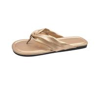 Women's Shoes Ankle Boots Black with Heel Women's Fairy Style Casual Hundred Clip Toe Beach Shoes Female French Outdoor Wear Flat Bottom One Word Pull Running Shoes Women, gold, 7 UK
