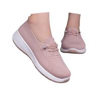Women's Shoes Autumn Spring Plain Solid Slip On No Laces Sneakers Thick Thick Sole Casual Shoes Leisure Outdoor Outdoor Hiking Mules Elegant Chic, Pink, 6 UK