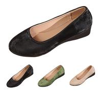 Women's Shoes Ballet Flats Elegant Comfortable Low Shoes Wedge Heel Sailing Shoes, black, 9 UK