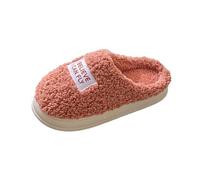 Women's Shoes Black Size 5 Winter Home Cotton Slippers for Men and Women Indoor Non-Slip Head Warm Plush Soft Bottom Fur Slippers Ladies Glitter Shoes 42, Brick Red, 12 UK
