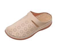 Women's Shoes Casual Shoes Hollow Toe Thick Slippers For Women Retro Style Wedge Heel Lazy Back Empty Half Slip Casual Shoes Wedge Heel Sneaker Shoes Women, beige, 8.5 UK