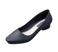 Women's Shoes Chunky Heels Short Leather Boots High Heels Women's Boots Zip Boots Bodybuilding Shoes Women, black, 8 UK