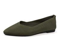 Women's Shoes Comfortable Summer Casual Shoes for Women for Comfort Style Everyday Slip On Design Versatile Work Leisure Perfect All Seasons Flat Sole with Toe Protection A Relaxed, Army Green, 5 UK