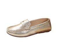 Women's Shoes Comfortable Women's Casual Shoes for Everyday Wear Flat Toe Design Versatile Style for All Seasons Perfect Pair with Jeans Durable Upper Long Lasting Use Gold