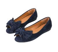 Women's Shoes Elegant and Comfortable Ballet Flats Open Toe Flat Shoes Lightweight, Marine3, 6 UK