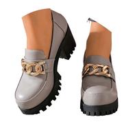 Women's Shoes Elegant and Comfortable Moccasins Fashionable Trainers Without Laces Walking Fitness Shoes Breathable Leisure Shoes Outdoor Leisure Slippers Loafers, gray, 7 UK