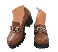 Women's Shoes Elegant and Comfortable Moccasins Fashionable Trainers Without Laces Walking Fitness Shoes Breathable Leisure Shoes Outdoor Leisure Slippers Loafers, brown, 8 UK