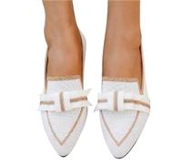 Womens Shoes Ethnic Casual Shoes Summer Fashion Hollow Breathable Flat Heel Soft Sole Casual Shoes Ballet Womens Pumps (White, 6.5)