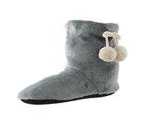 Women's Shoes Home Cotton Shoes Medium Running Floor Cotton Boots Can Be Warm Socks Cotton Shoes Women's Lambskin Lined, gray, 10 UK