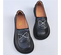 Womens Shoes Large head wide edition women shoes pure leather work breathable soft sole single shoes