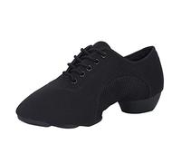 Women's Shoes Lightweight Trainers Casual Women Summer Soft Sole Plain Non-Slip Wedges Round Toe Breathable Dance Shoes, black, 8 UK