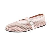 Women's Shoes Long Slipper Socks for Women Plain Slip On Casual Open Toe Flat Soft Indoor Pumps Flat, White, 4 UK