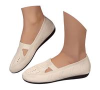 Women's Shoes Sneakers Slip On Wide Feet Trainers Casual Shoes Wedge Heel Soft Sole Sandals Lightweight Mesh Orthopaedic Running Shoes Hiking Sandals Comfortable Low Shoes, beige, 4.5 UK