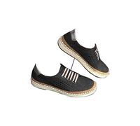 womens shoes SneakersWomens Slip On Sneakers,Comfy Canvas Sneakers,with Orthotic Insole Arch Support,Faux Leather Loafers
