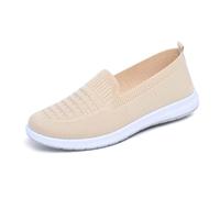 Women's Shoes Summer 2026 Breathable Clogs, Low Summer Slip-On Shoes for Mothers Elegant Comfortable Fashion Trekking Shoes, beige, 7 UK