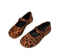 Women's Shoes Summer 2026 Mary Jane Ballet Flats in Large Sizes, French Retro Shoes with One Strap, Buckle Elegant Spring Lightweight Trekking Shoes, coffee, 8.5 UK