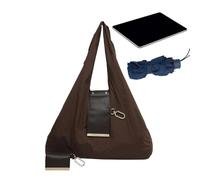 Women's Shopping Bag - Trendy PU Leather Wallets Lightweight Expandable Keychain Bag Students Teacher Travel Outdoor School Shopping Office | Will Be For Chic, Functional Daily, Dark coffee, Siehe