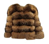 Women's Short Artificial Fur Coat Splicing Casual Solid Thick Outerwear Faux Fur Thick Outerwear Cardigan Jacket Luozi 3XL