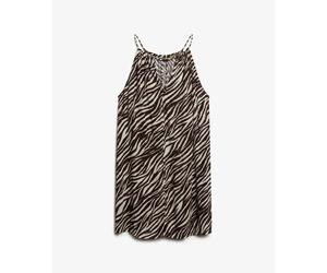 Women's short beach camisole dress Superdry Marron S