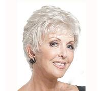 Women's Short Curly Wavy Wig,Synthetic Hair Short Layered Wig Shoulder Length Hair for Daily Party Cosplay Use Halloween Wigs for Women Ladies Fancy Dress Wig