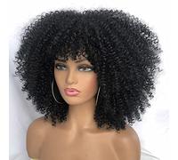 Women's Short Curly Wig,Synthetic Curly Wigs for Black Women Full Hair Wig Long Heat-Resistant Wig for Daily Party Cosplay Use Halloween Wigs for Women Cosplay Party