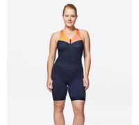 Women's Short-distance Triathlon Trisuit - Navy/orange