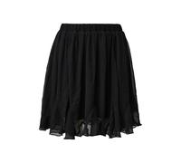 Women's Short Flared Chiffon Ruffle Skirt QS Noir 32