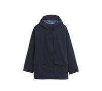 Women's Short Flared Cotton Feel 3-Layer Parka Aigle MTD® Bleu L