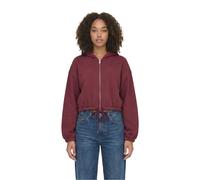 Women's Short Fleece Hooded Sweatshirt Urban Classics Rouge XS