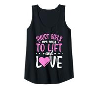 Womens Short girls are easy to lift and love - Short Person Tank Top