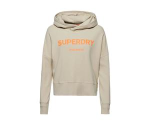 Women's short hooded sweatshirt Superdry Core Sport Beige M