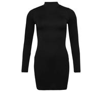 Women's short jersey sweater dress with funnel neck Superdry Noir L