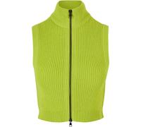 Women's short knit sleeveless jacket Urban Classics Jaune M