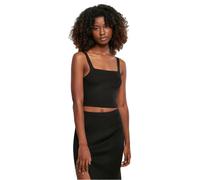 Urban Classics Cropped Knit Sleeveless T-shirt Black XL Woman
