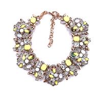 Women's Short Necklaces, Fashion Jewellery, Full Diamond Exaggerated Flower Necklaces, Clothing Accessories, Personality Jewellery, Ideal Gifts for Girls