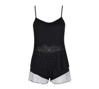 Women's short pyjama set Lisca Diva Noir L