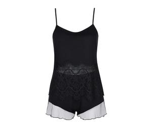 Women's short pyjama set Lisca Diva Noir L