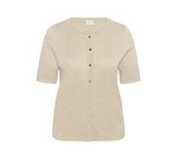 Women's short sleeve cardigan KAFFE Curve Lizzy Gris M