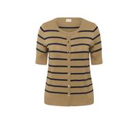 Women's short sleeve cardigan KAFFE Curve Lizzy Marron S