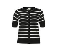 Women's short sleeve cardigan KAFFE Curve Lizzy Noir S