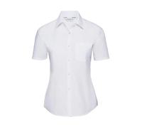 Women's short-sleeve poplin shirt Russell Athletic Blanc XS