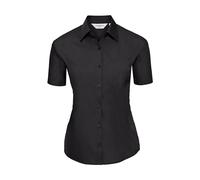 Women's short-sleeve poplin shirt Russell Athletic Noir XS