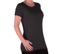 Womens Short Sleeve Scoop Neck Casual Skinny Stretch Plus Size Blouse Tunic Top