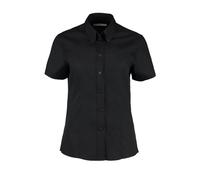 Womens Short Sleeve Shirt Plain Ladies Blouse Smart Formal Office Work Wear